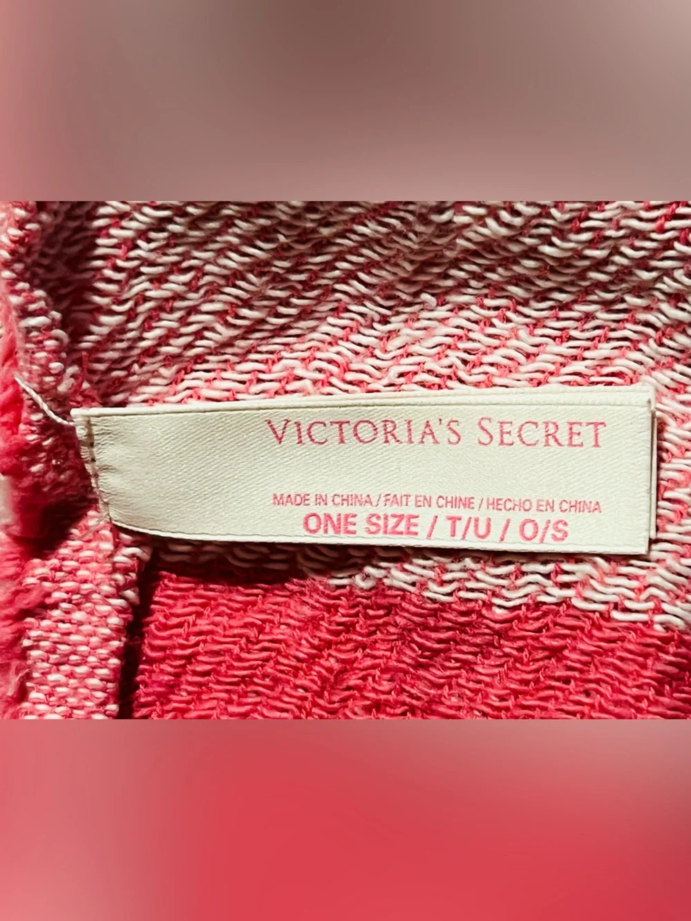 Classic Pink Striped Victoria’s Secret Beach Blanket